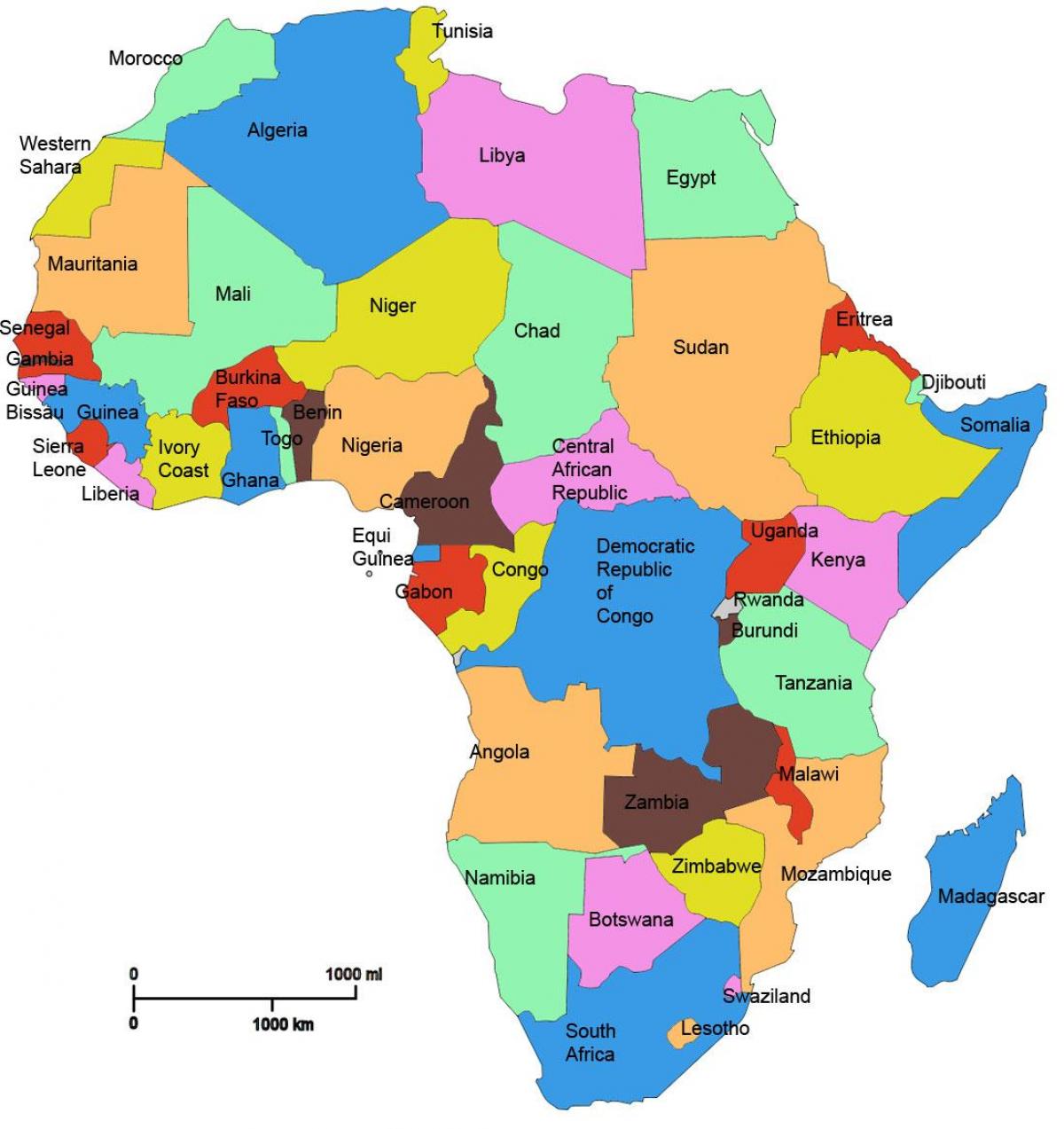 Afrikka kartta