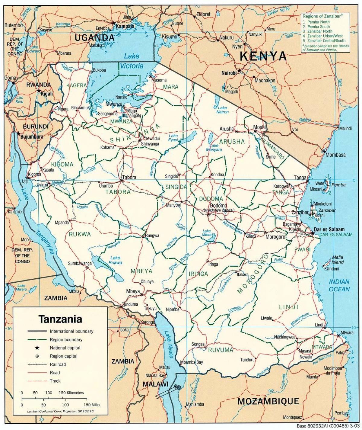 uusi kartta tansaniassa