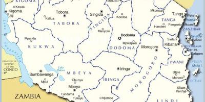 Kartta tansanian kanssa district